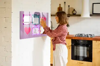Quadro magnético para desenho modelo notas assustadoras