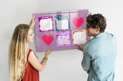 Quadro magnético para desenho modelo notas assustadoras