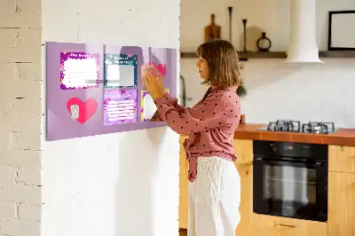 Quadro magnético para desenho modelo notas assustadoras