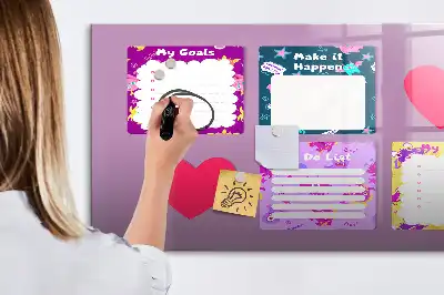 Quadro magnético para desenho modelo notas assustadoras