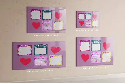 Quadro magnético para desenho modelo notas assustadoras