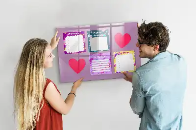 Quadro magnético para desenho modelo notas assustadoras