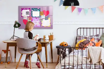 Quadro magnético para desenho modelo notas assustadoras