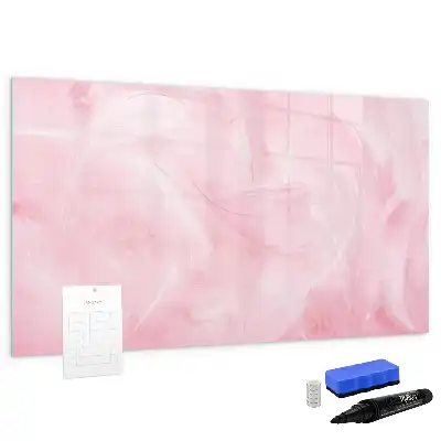 Quadro magnético para escrever estampa de abstração de penas