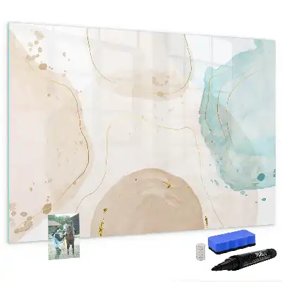 Quadro magnético para desenhar estampa de respingos de aquarela