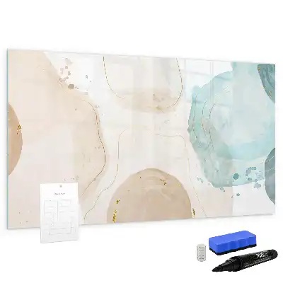Quadro magnético para desenhar estampa de respingos de aquarela