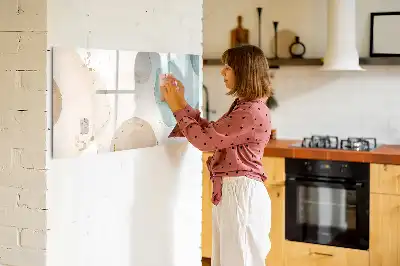 Quadro magnético para desenhar estampa de respingos de aquarela