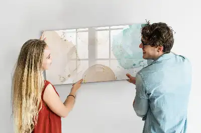 Quadro magnético para desenhar estampa de respingos de aquarela
