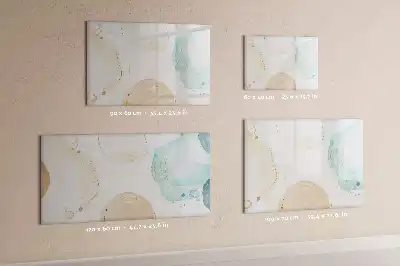Quadro magnético para desenhar estampa de respingos de aquarela