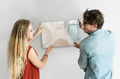Quadro magnético para desenhar estampa de respingos de aquarela