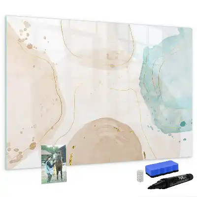 Quadro magnético para desenhar estampa de respingos de aquarela