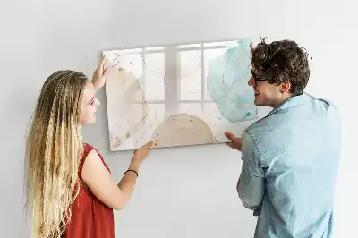 Quadro magnético para desenhar estampa de respingos de aquarela