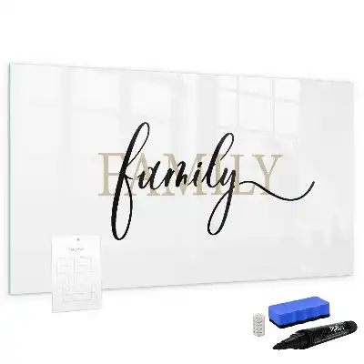 Quadro magnético para escrever modelo família