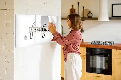 Quadro magnético para escrever modelo família