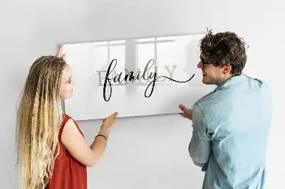 Quadro magnético para escrever modelo família