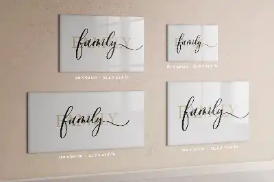 Quadro magnético para escrever modelo família