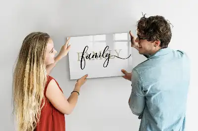 Quadro magnético para escrever modelo família