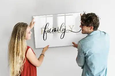 Quadro magnético para escrever modelo família