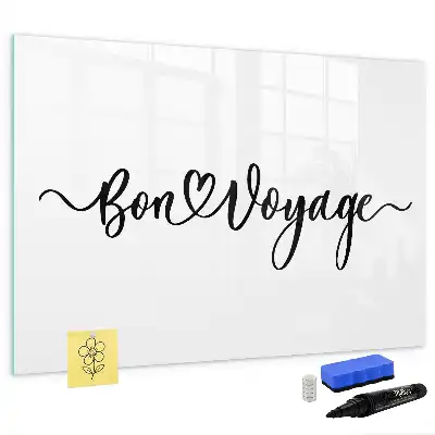 Quadro magnético para desenhar com estampa Boa viagem