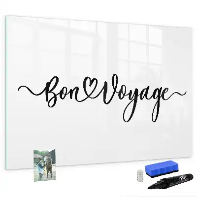 Quadro magnético para desenhar com estampa Boa viagem