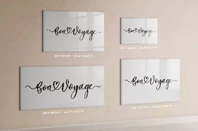 Quadro magnético para desenhar com estampa Boa viagem