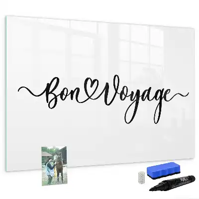 Quadro magnético para desenhar com estampa Boa viagem