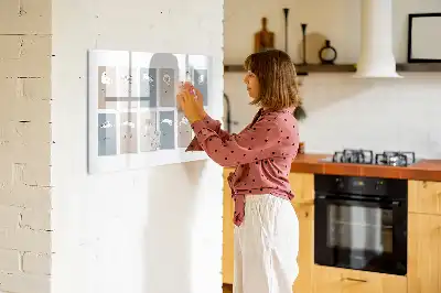 Quadro magnético para desenhar estampa de gatos
