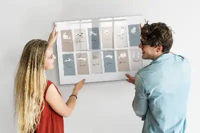 Quadro magnético para desenhar estampa de gatos