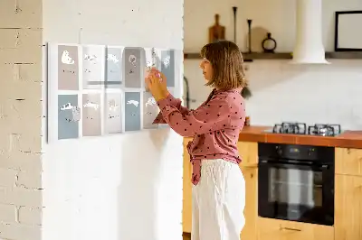 Quadro magnético para desenhar estampa de gatos