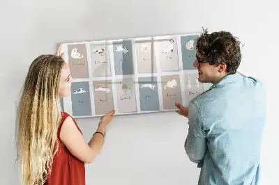Quadro magnético para desenhar estampa de gatos
