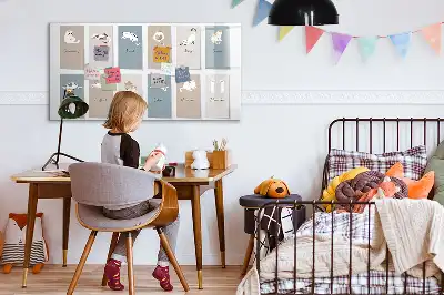 Quadro magnético para desenhar estampa de gatos
