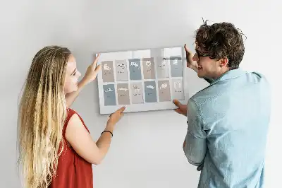 Quadro magnético para desenhar estampa de gatos