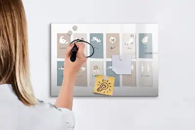Quadro magnético para desenhar estampa de gatos