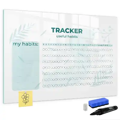 Quadro magnético para organização de hábitos planner para escrita