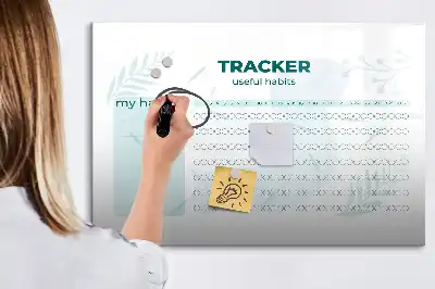 Quadro magnético para organização de hábitos planner para escrita