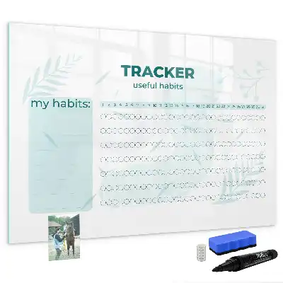 Quadro magnético para organização de hábitos planner para escrita