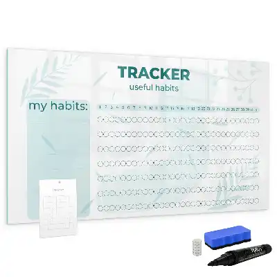 Quadro magnético para organização de hábitos planner para escrita