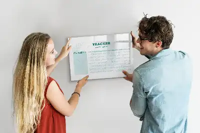 Quadro magnético para organização de hábitos planner para escrita