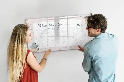 Planner mensal magnético para escrever