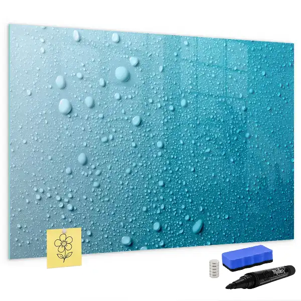 Quadro magnético para desenhar estampa de gotas de água