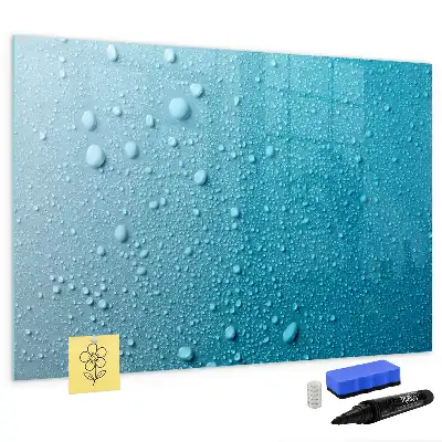 Quadro magnético para desenhar estampa de gotas de água