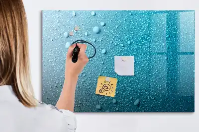 Quadro magnético para desenhar estampa de gotas de água