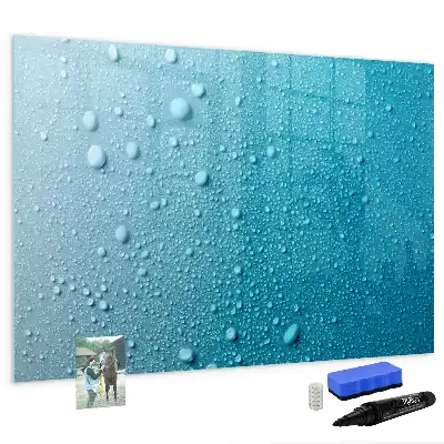 Quadro magnético para desenhar estampa de gotas de água