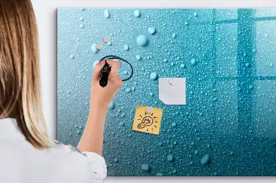 Quadro magnético para desenhar estampa de gotas de água