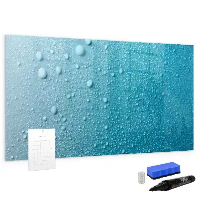 Quadro magnético para desenhar estampa de gotas de água