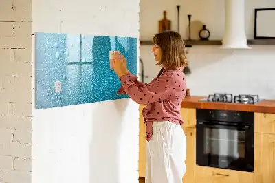 Quadro magnético para desenhar estampa de gotas de água