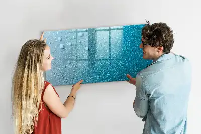 Quadro magnético para desenhar estampa de gotas de água