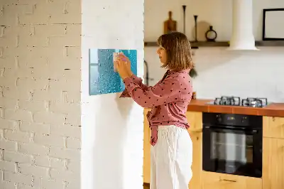 Quadro magnético para desenhar estampa de gotas de água