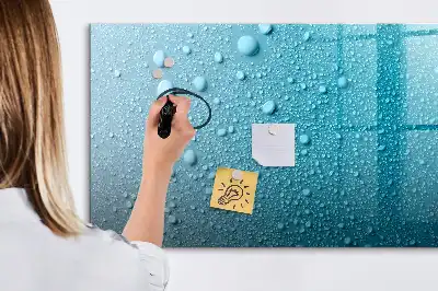 Quadro magnético para desenhar estampa de gotas de água
