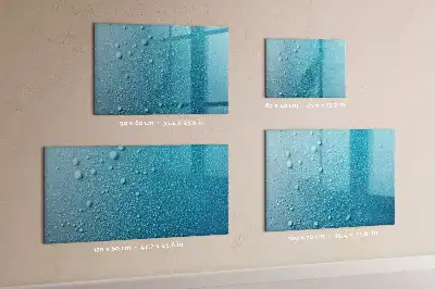 Quadro magnético para desenhar estampa de gotas de água